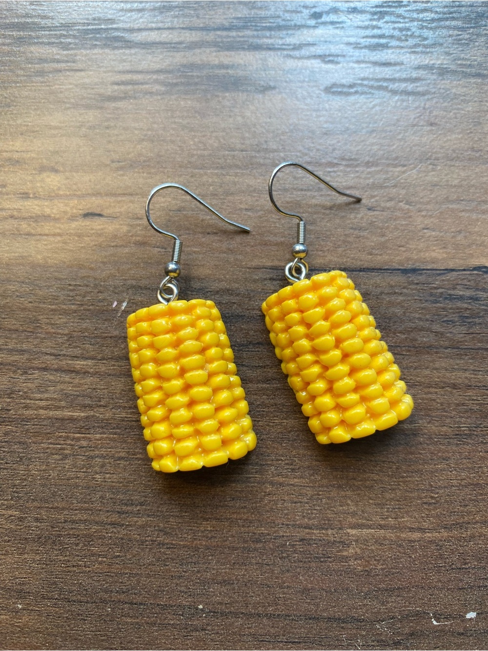 Yellow Corn Cob Dangle Earrings - Women Jewelry